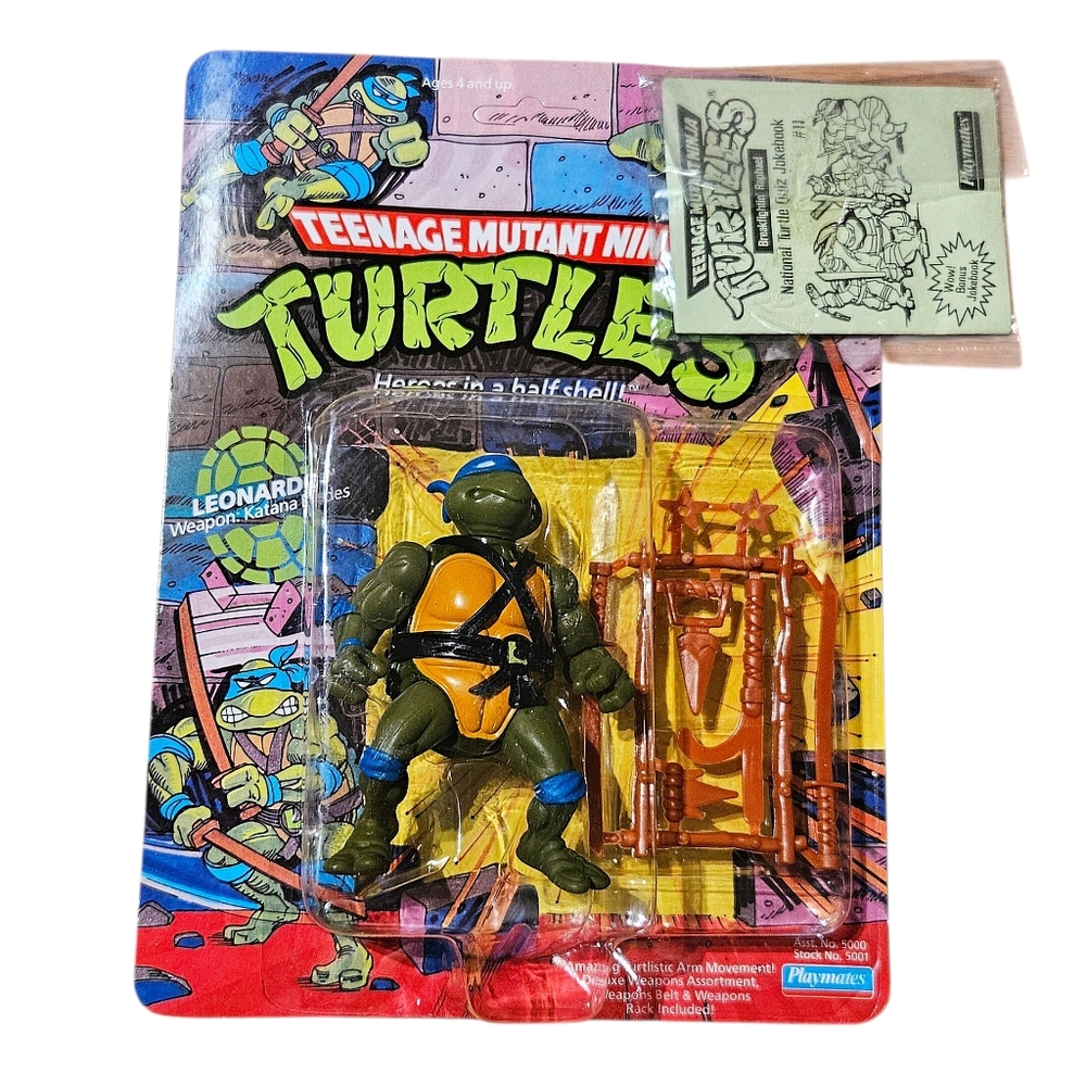 Vintage Teenage Mutant Ninja Turtles 1988 Playmates Leonardo Action Figure